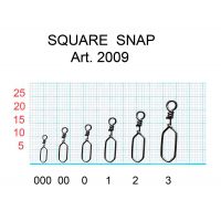 Застежка Square, №1 (16 кг), (упак. 7 шт)